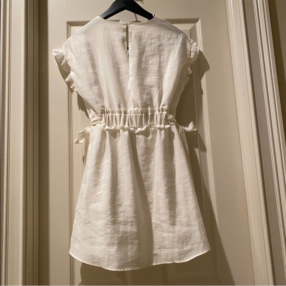Zara White dress with Bows size XS - Picture 7 of 9